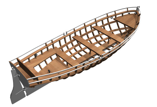 Jolle小船结构造型3D打印图纸 RHINO设计缩略图