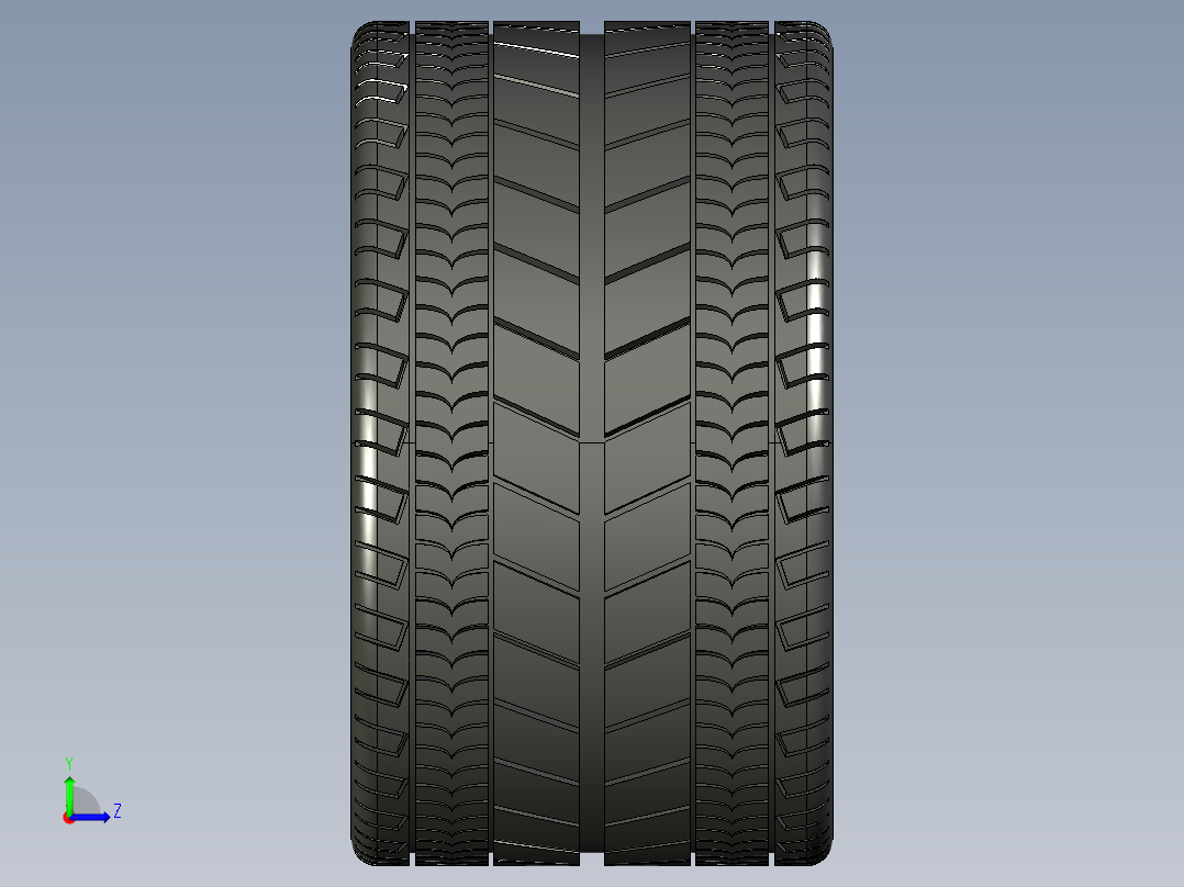 基尼车轮3D模型左视图