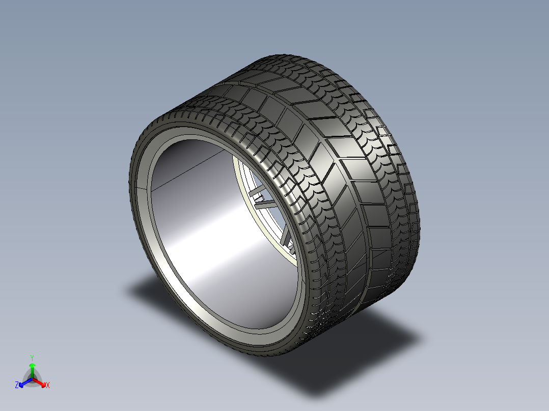 基尼车轮3D模型正等轴测图