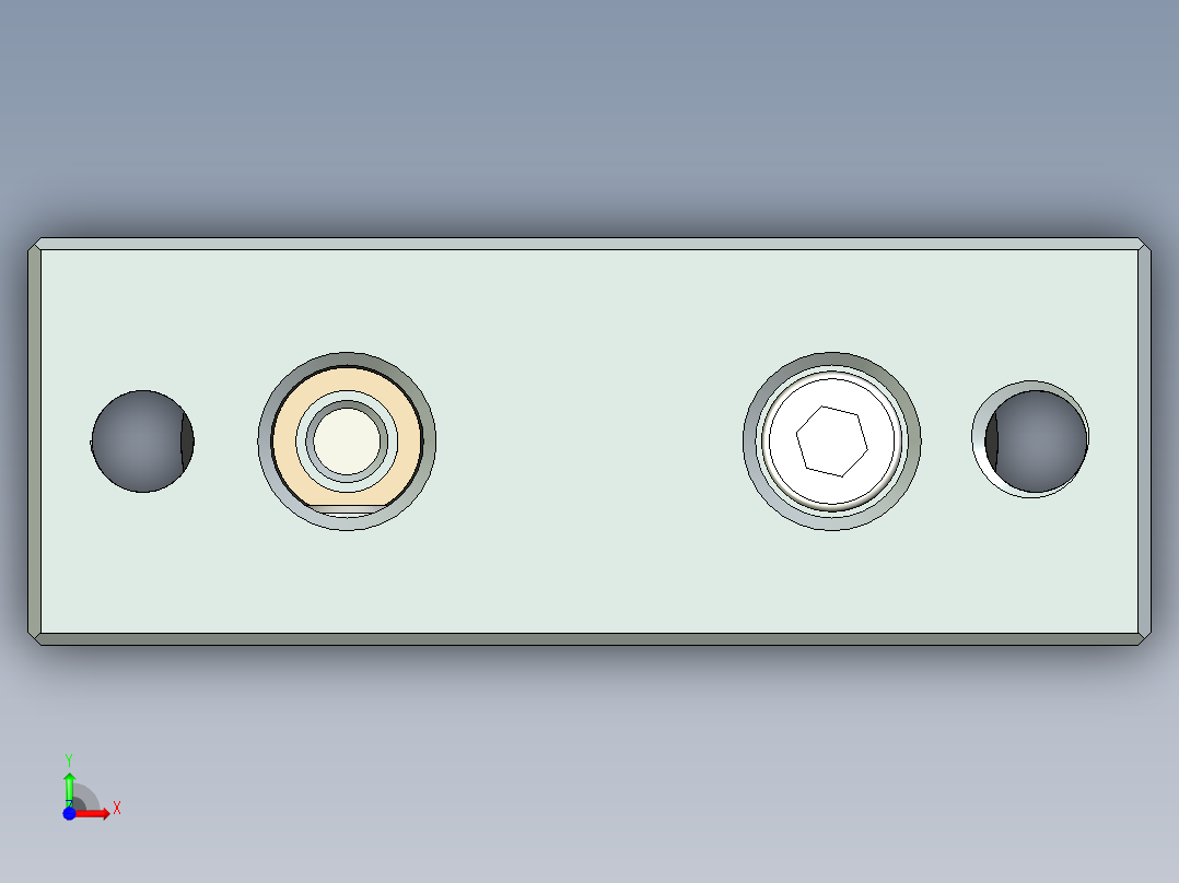 雙倍力缸-12口徑前视图