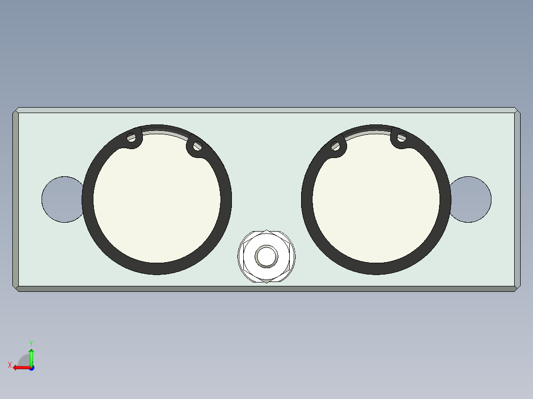 雙倍力缸-12口徑后视图