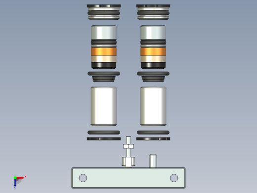 雙倍力缸-12口徑俯视缩略图