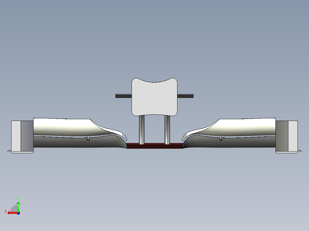 F1赛车 前翼设计图纸后视图