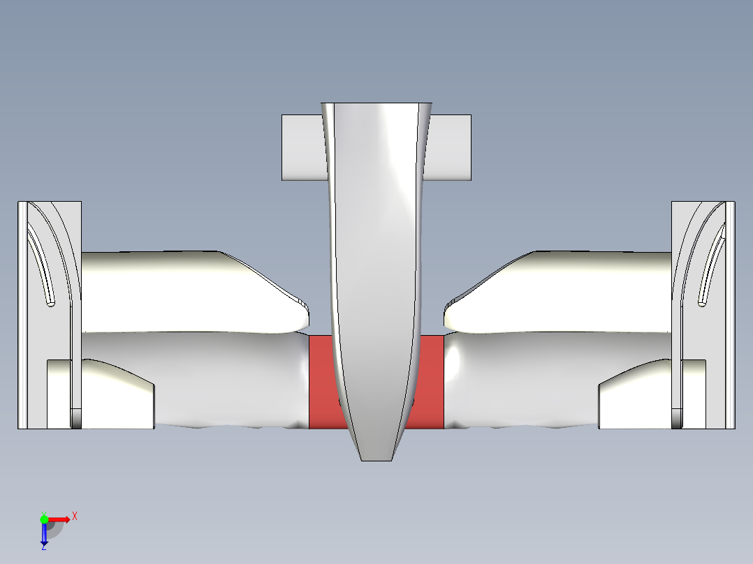 F1赛车 前翼设计图纸俯视图