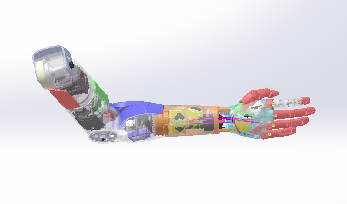 仿生机械手机器人手臂手掌3D模型设计 三维3d图纸 机械设计