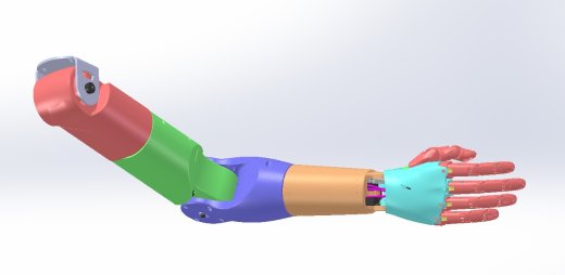 仿生机械手机器人手臂手掌3D模型设计 三维3d图纸 机械设计缩略图