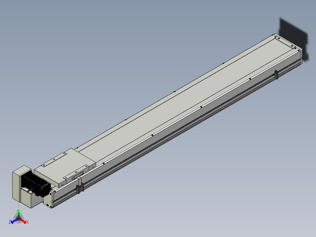 Toyo东佑达直线模组-ECB17-1200-LU主视图