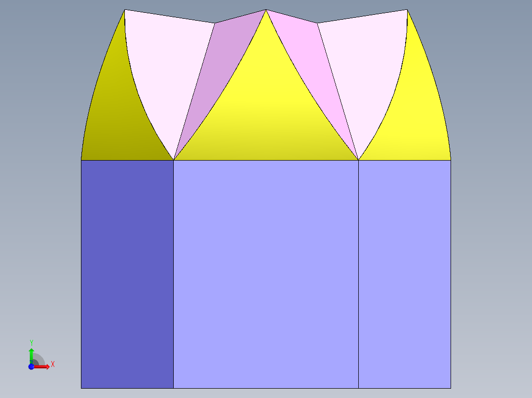 纸盒结构_1前视图