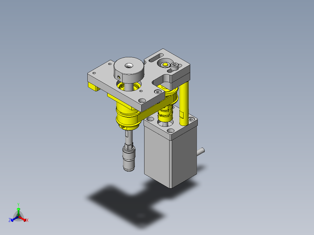 常用机械结构 (492)正等轴测图