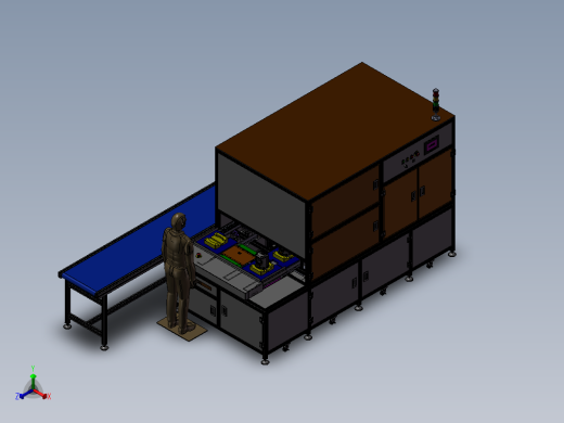 组装检测、侧面锁螺丝、压合、搬运自动倍速链线