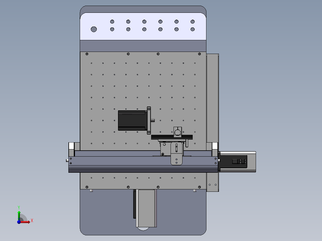 三轴桌面台式点胶机前视图