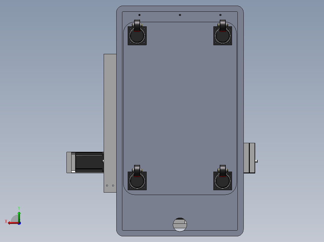 三轴桌面台式点胶机后视图