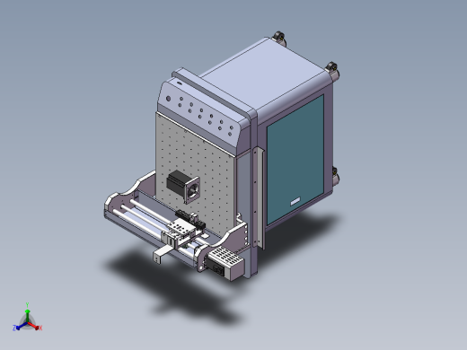 三轴桌面台式点胶机正等轴测缩略图