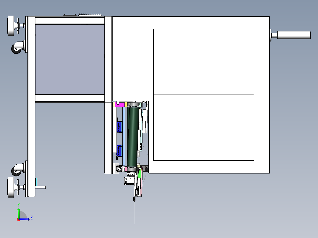 贴膜检测设备左视图