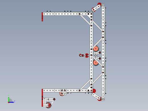 Portal crane门式起重机3D数模图纸 STP格式左视缩略图