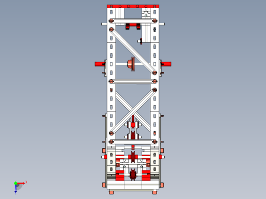 Portal crane门式起重机3D数模图纸 STP格式俯视缩略图