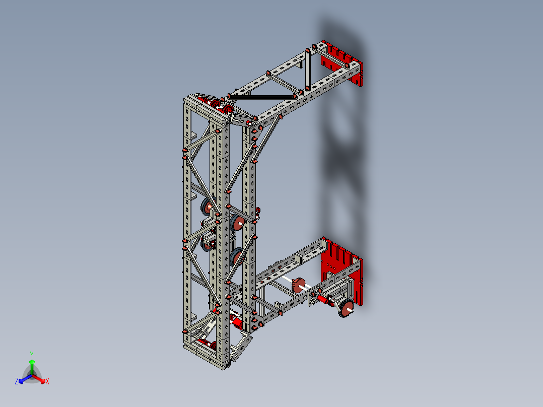 Portal crane门式起重机3D数模图纸 STP格式正等轴测图