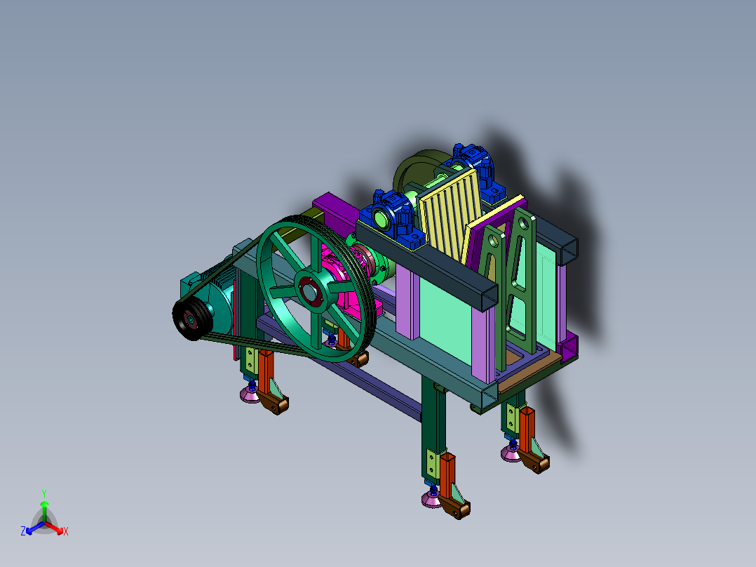 小型颚式铜矿化验室磨粉机