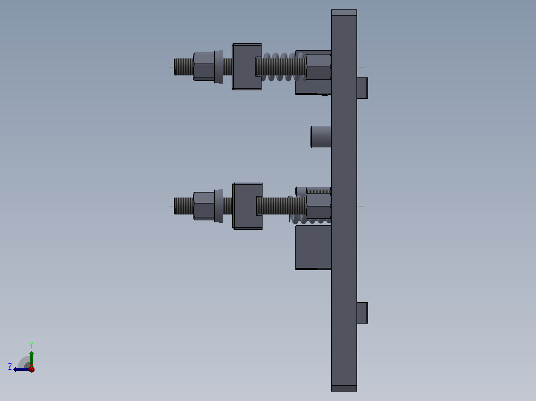曲轴加工工艺及铣钻夹具设计右视图