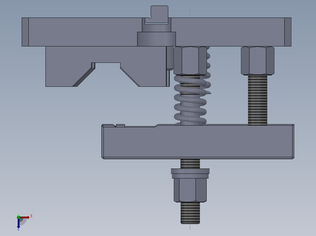 曲轴加工工艺及铣钻夹具设计俯视图