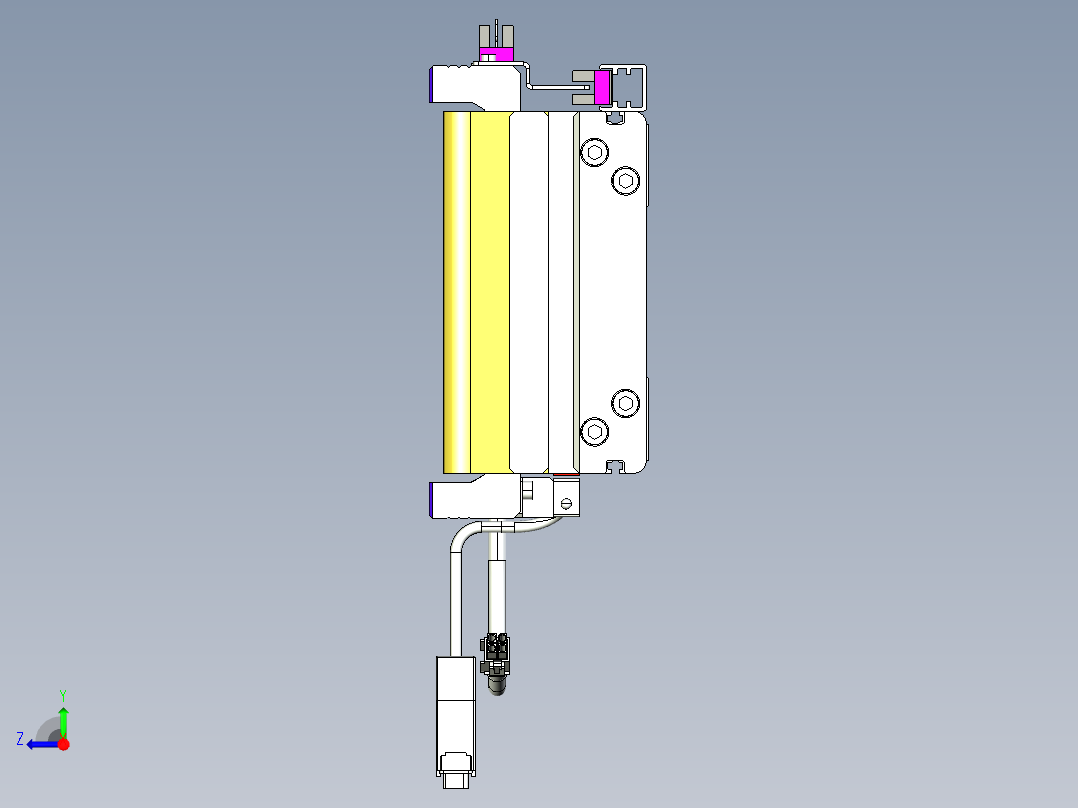 威洛博VL系列直线电机模组-2VL14S2-S1800右视图
