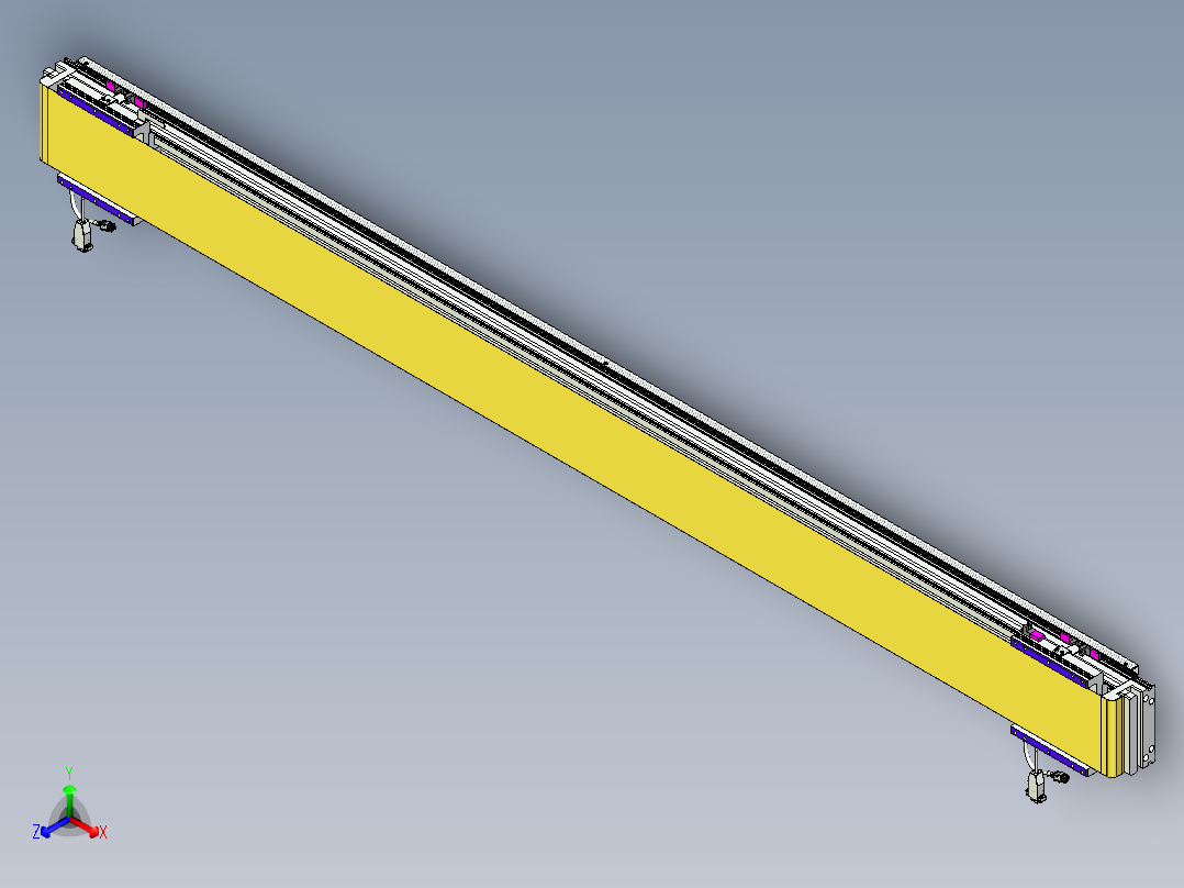 威洛博VL系列直线电机模组-2VL14S2-S1800正等轴测图