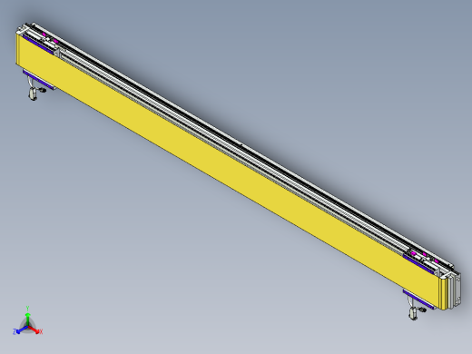 威洛博VL系列直线电机模组-2VL14S2-S1800正等轴测缩略图
