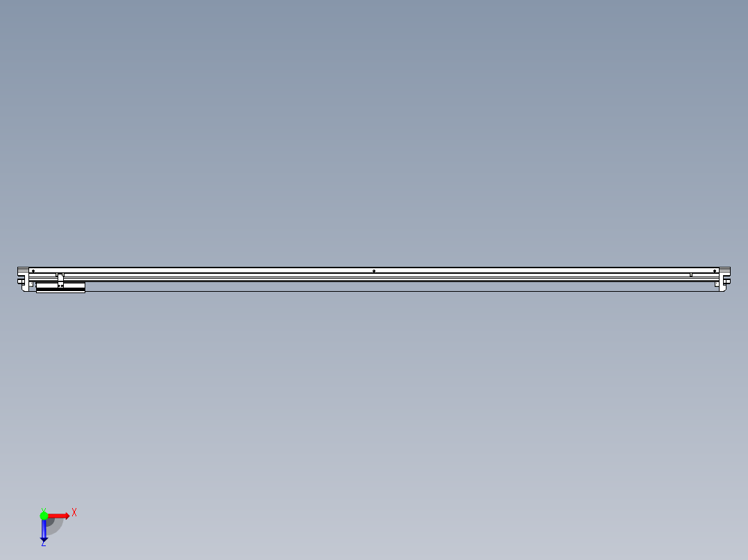 威洛博VL系列直线电机模组-VL14S2-S2050俯视图