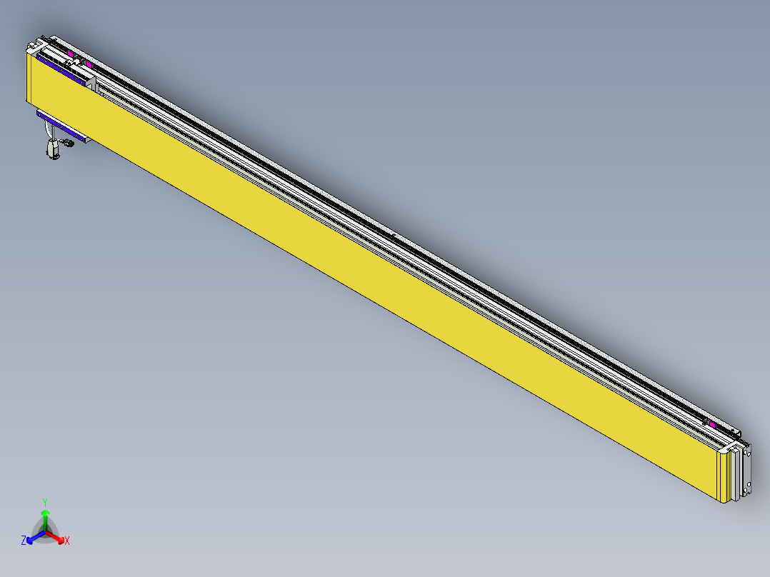 威洛博VL系列直线电机模组-VL14S2-S2050正等轴测图