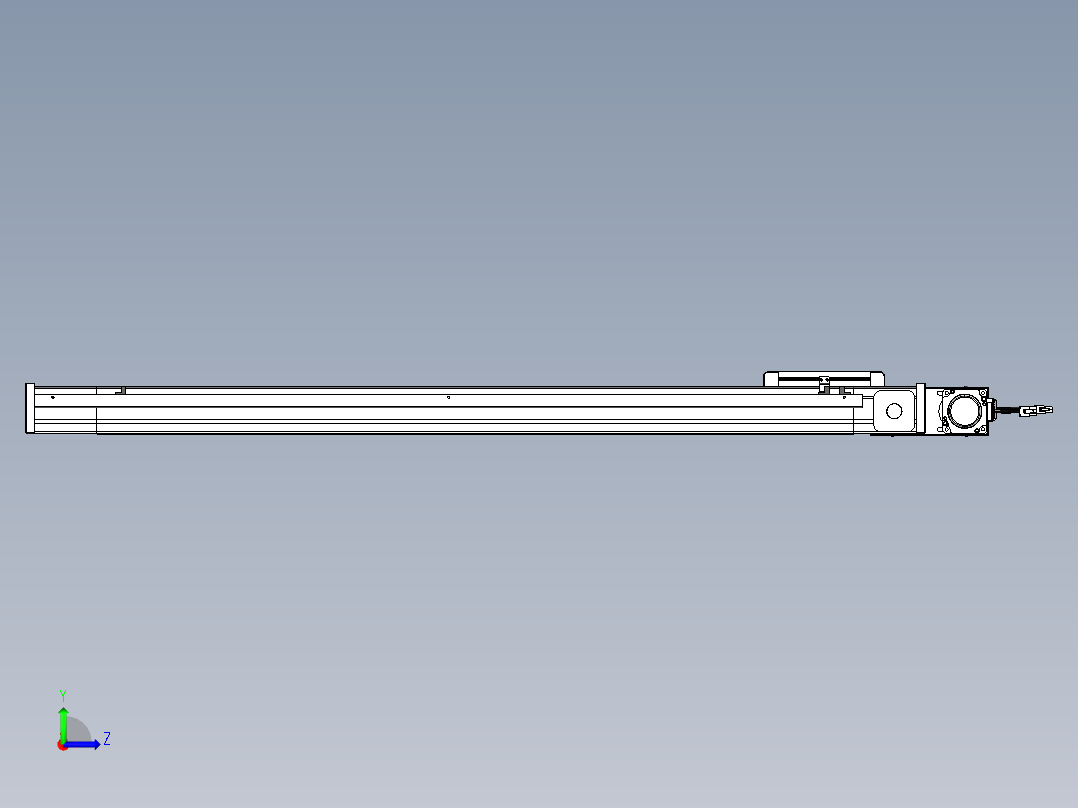 威洛博LB.GB同步带传动--欧规系列LB6A-L65-S950-BL左视图