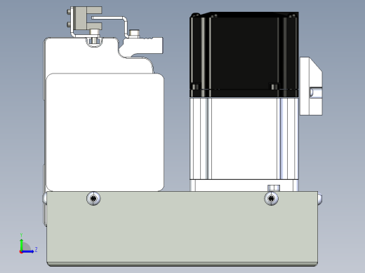 同步带滑台-半封闭B10H-L45-S300-LU-P40-D3左视缩略图