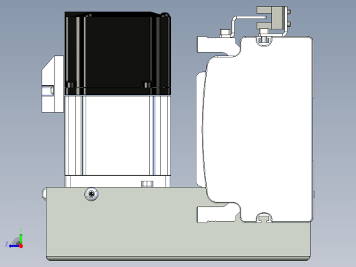 同步带滑台-半封闭B10H-L45-S300-LU-P40-D3右视缩略图