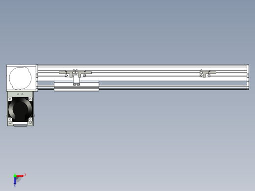 同步带滑台-半封闭B10H-L45-S300-LU-P40-D3俯视缩略图