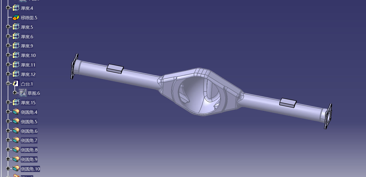 驱动桥壳有限元分析610850