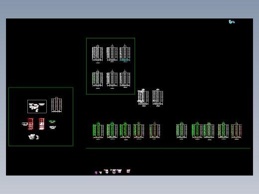 【10层】10层框架剪力墙公寓（计算书、部分建筑、结构图）