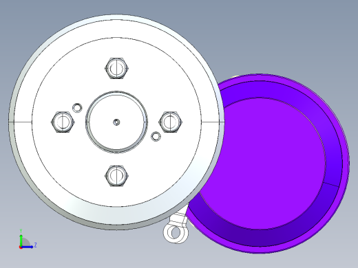 电驱动桥装配体左视缩略图