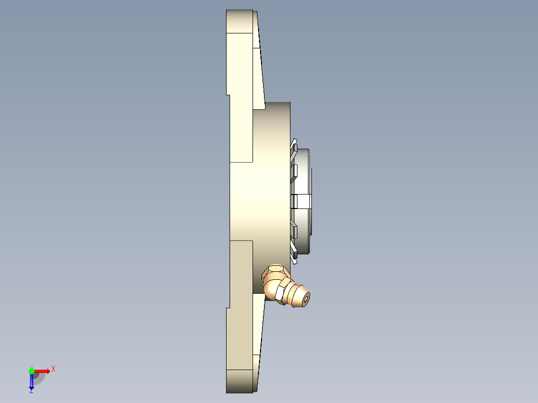 菱形轴承座俯视图