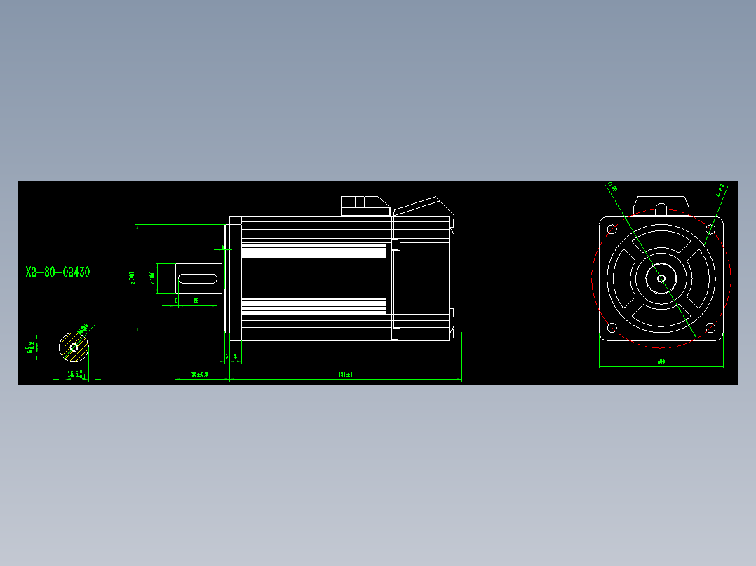 电机X2-80ST-02430-20P7（1011）