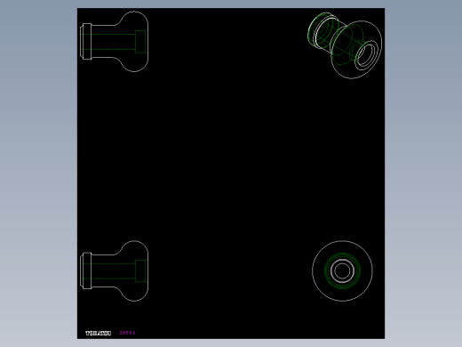 把手I.199-2D多系列多零件图纸模型