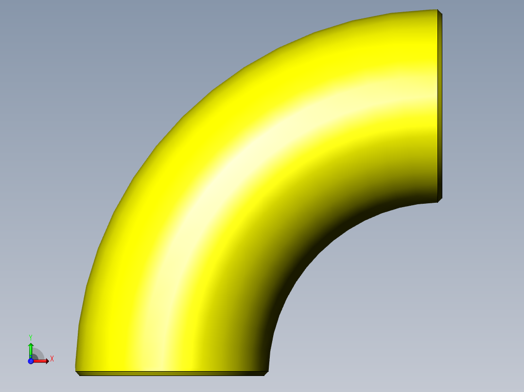90deg lr metric elbow主视图