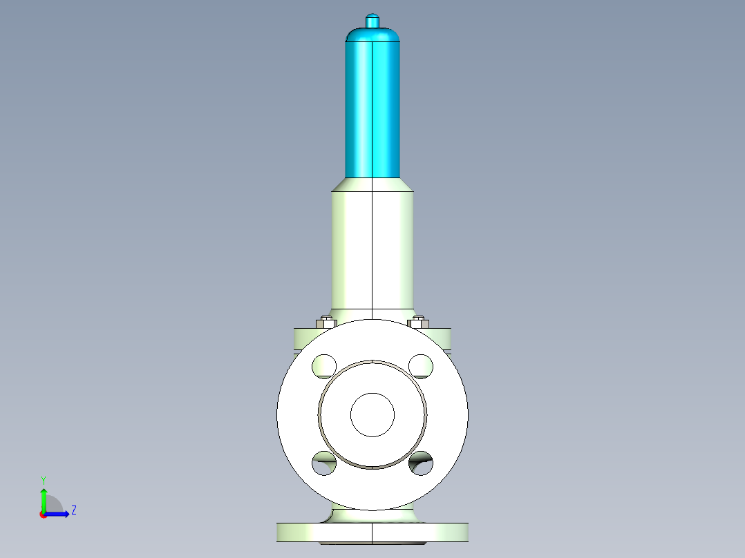 阀门模型-DN32___(____)左视图
