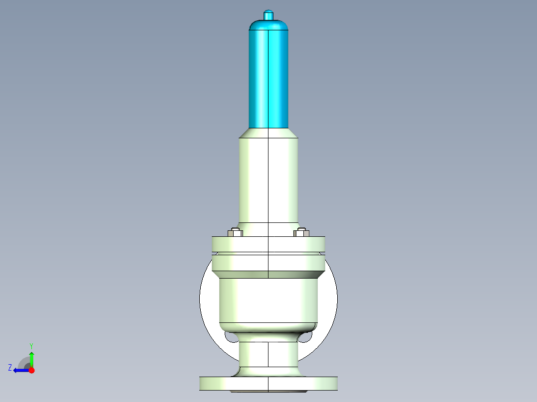 阀门模型-DN32___(____)右视图