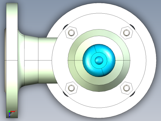 阀门模型-DN32___(____)俯视缩略图