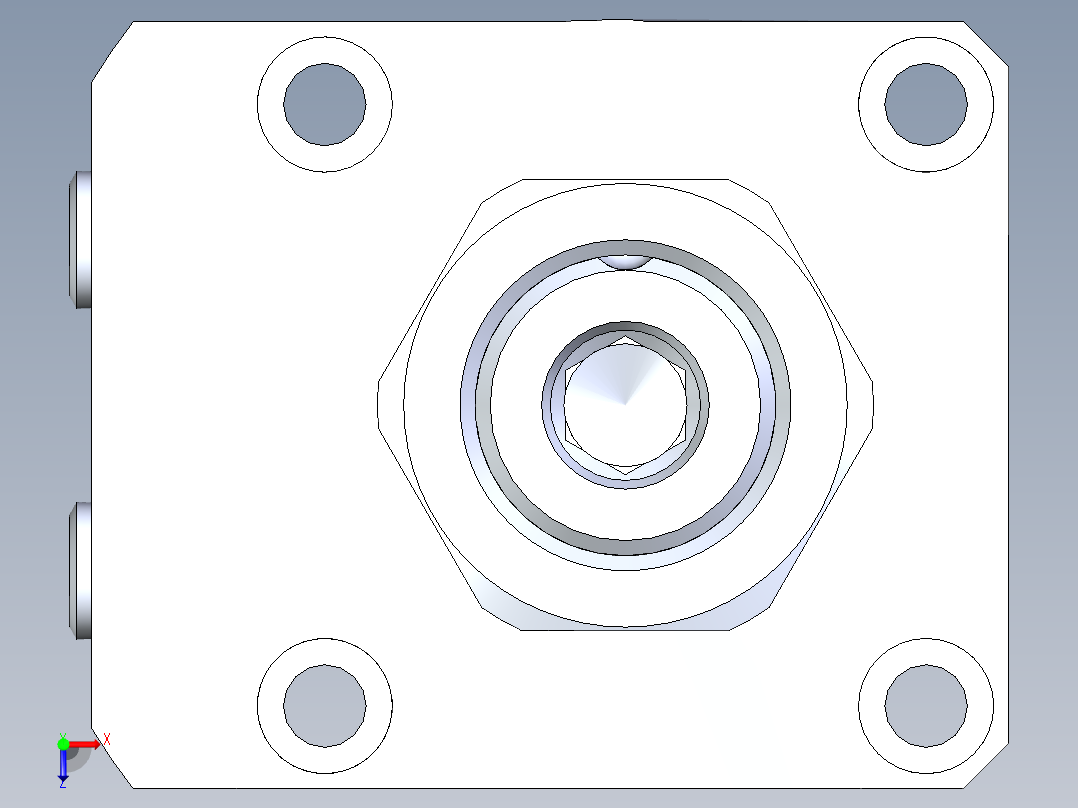 KOSMEKLHA0480-GL-Q15多系列多零件图纸模型俯视图