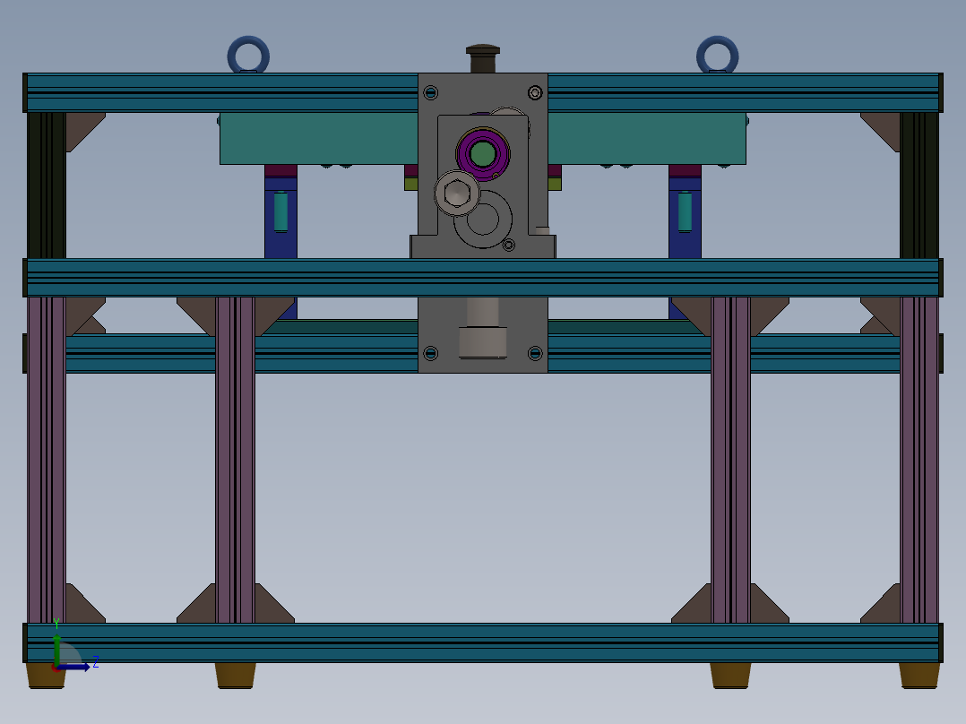 旋转固定机构左视图