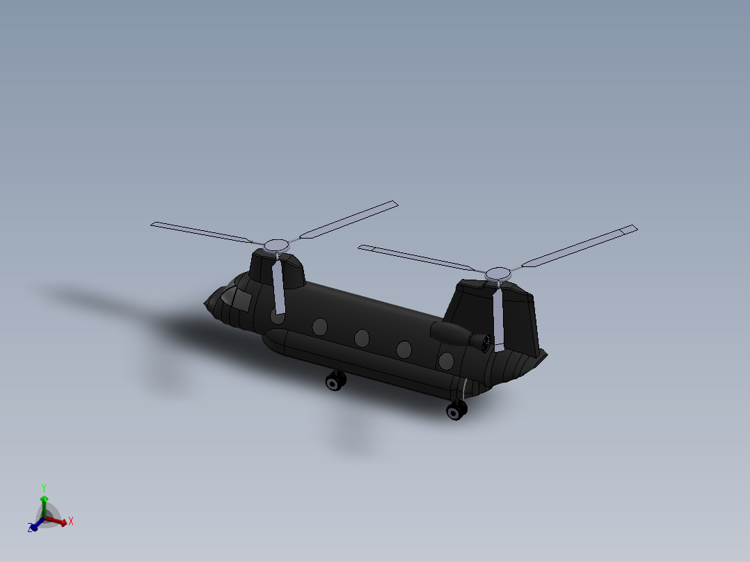 CH-47运输直升机简易玩具