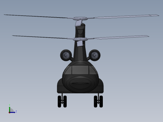 CH-47运输直升机简易玩具左视缩略图