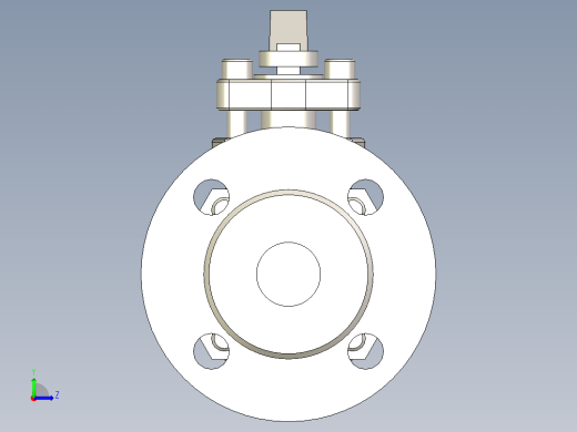 管道手动球阀-水管开关阀-手动阀门DN25铸钢球阀左视缩略图