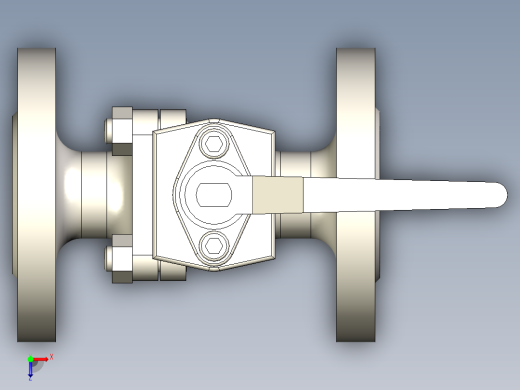 管道手动球阀-水管开关阀-手动阀门DN25铸钢球阀俯视缩略图