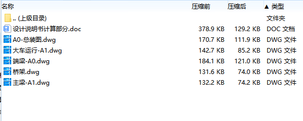 18-22.5桥式起重机主梁设计5张CAD图